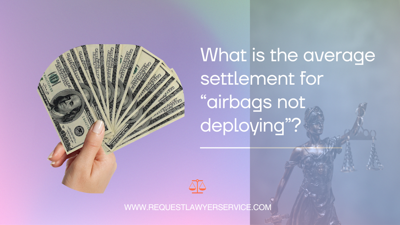 What is the average settlement for airbags not deploying?